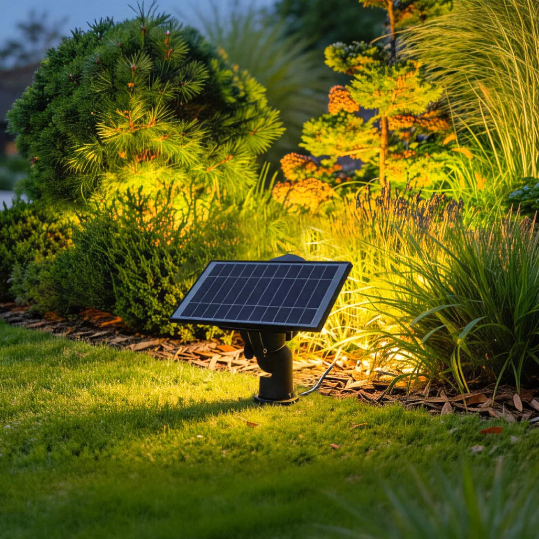 Beacon Solar Spot Lights Outdoor | Adjustable Aluminum Landscape Uplight for Trees and Gardens