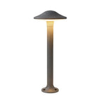 Morel Modern Mushroom Path Light | Gray Aluminum Outdoor LED Landscape Light, Warm White