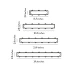 Duet Modern Up Down Outdoor Wall Light | Black Aluminum Linear LED Wall Sconce, Waterproof
