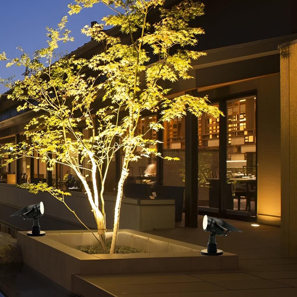 Beacon Solar Spot Lights Outdoor | Adjustable Aluminum Landscape Uplight for Trees and Gardens