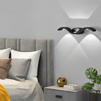 Tidal Wave Up Down Wall Sconce | Modern Die-Cast Aluminum LED Wall Light, Indoor and Outdoor