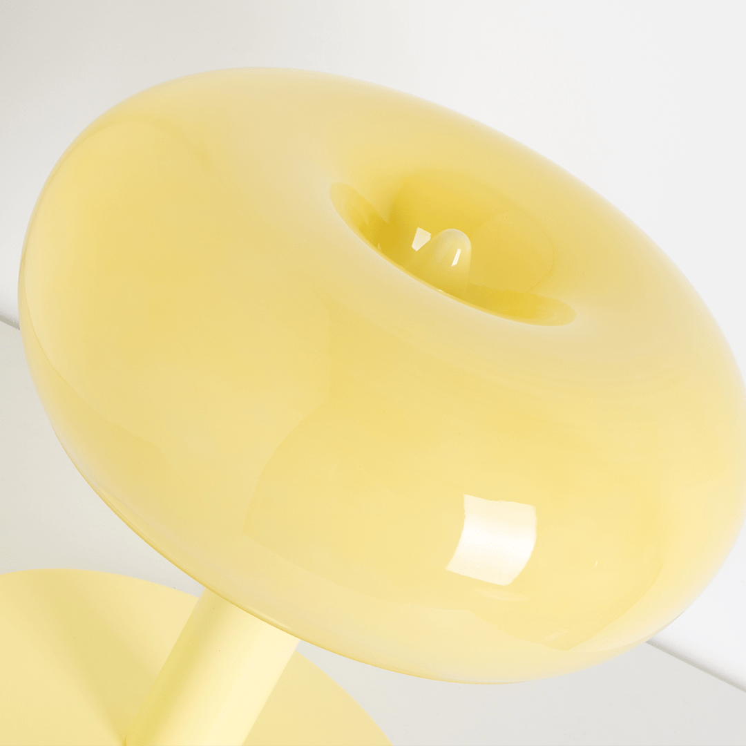 Fungo Mid-Century Mushroom Table Lamp | Dimmable LED Hand-Blown Glass Lamp with Touch Control